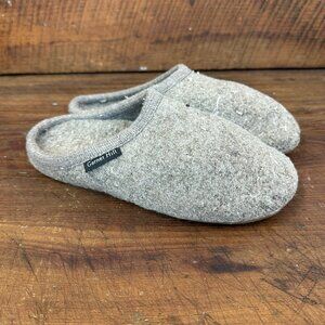 NWT Garnet Hill Grey Haflinger Boiled Wool Slippers 7